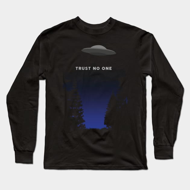 Trust No One - Fan Long Sleeve T-Shirt by LeftWingPropaganda